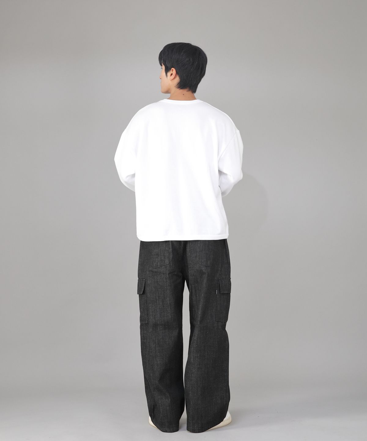 세인트크루(SAINTCREW) 리벳픽스 EX와이드 카고팬츠 REC-360 데님 블랙