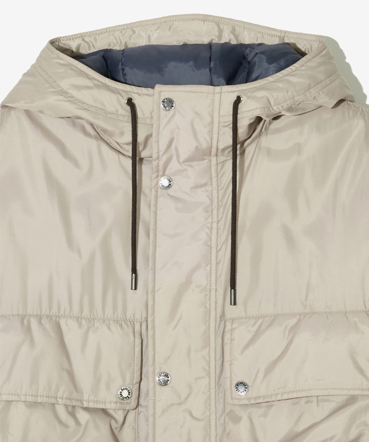 논타입(NONTYPE) POCKET LAYERED HOODED JUMPER (BEIGE)