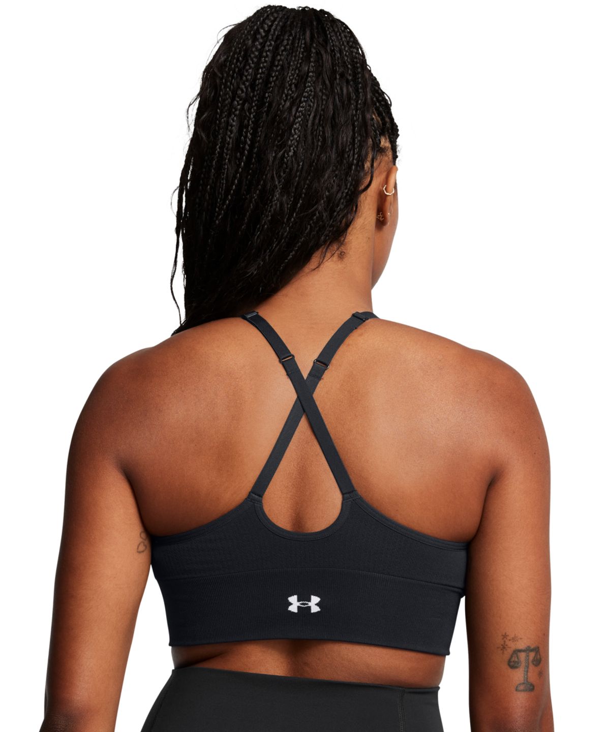 언더아머(UNDERARMOUR) 여성 배니시 심리스 로우 스포츠 브라 1384417-001