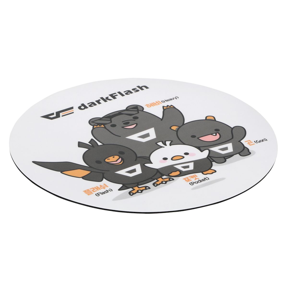 다크플래쉬(DARKFLASH) 게이밍 캐릭터 원형 마우스패드 방수 3mm DMP-25