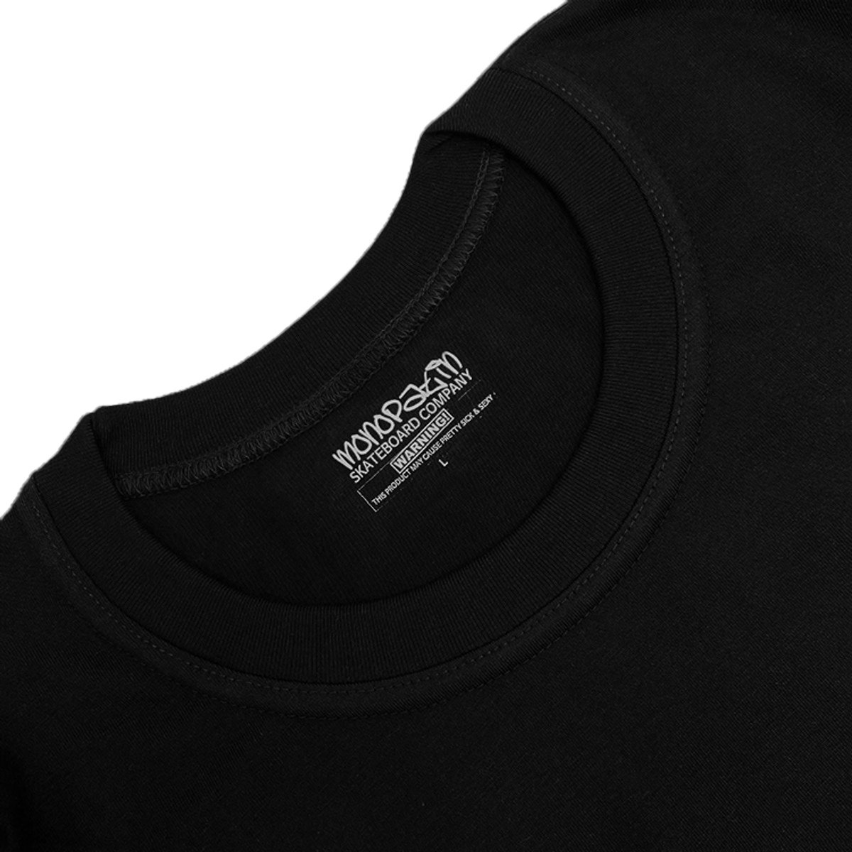 모노파틴(MONOPATIN) monopatin skateboards 12th anniversary t shirt - bk