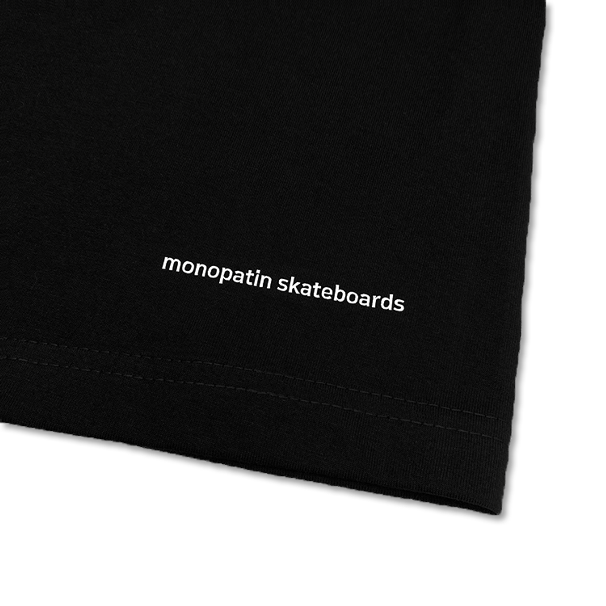모노파틴(MONOPATIN) monopatin skateboards 12th anniversary t shirt - bk