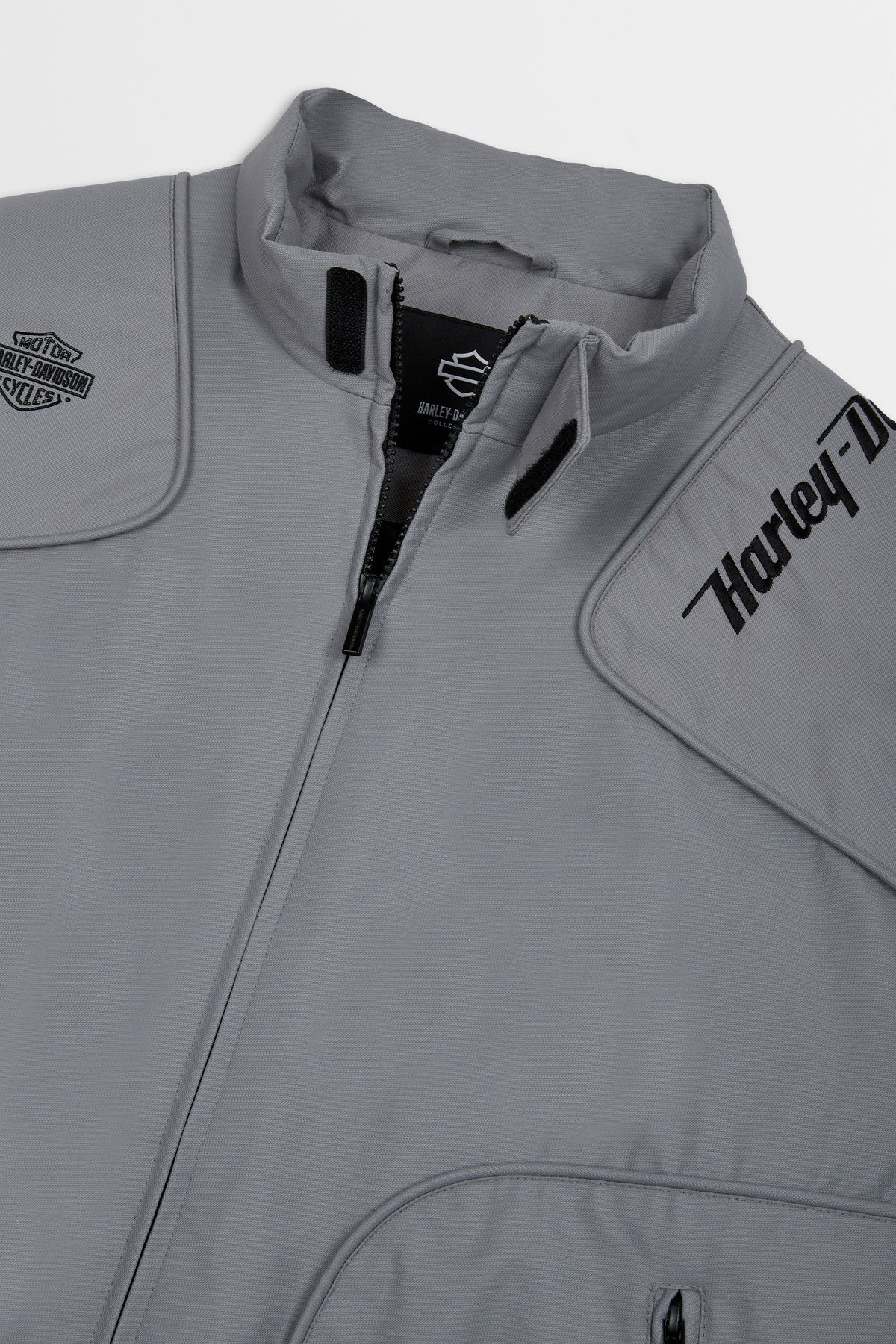 할리데이비슨 컬렉션스®(HARLEY-DAVIDSON COLLECTIONS®) 레이싱 다운 점퍼 _그레이 HH14304201