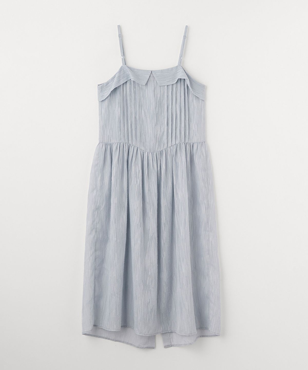셀리테일즈(CELITAILS) SHEER RIBBON TIE DRESS_BLUE