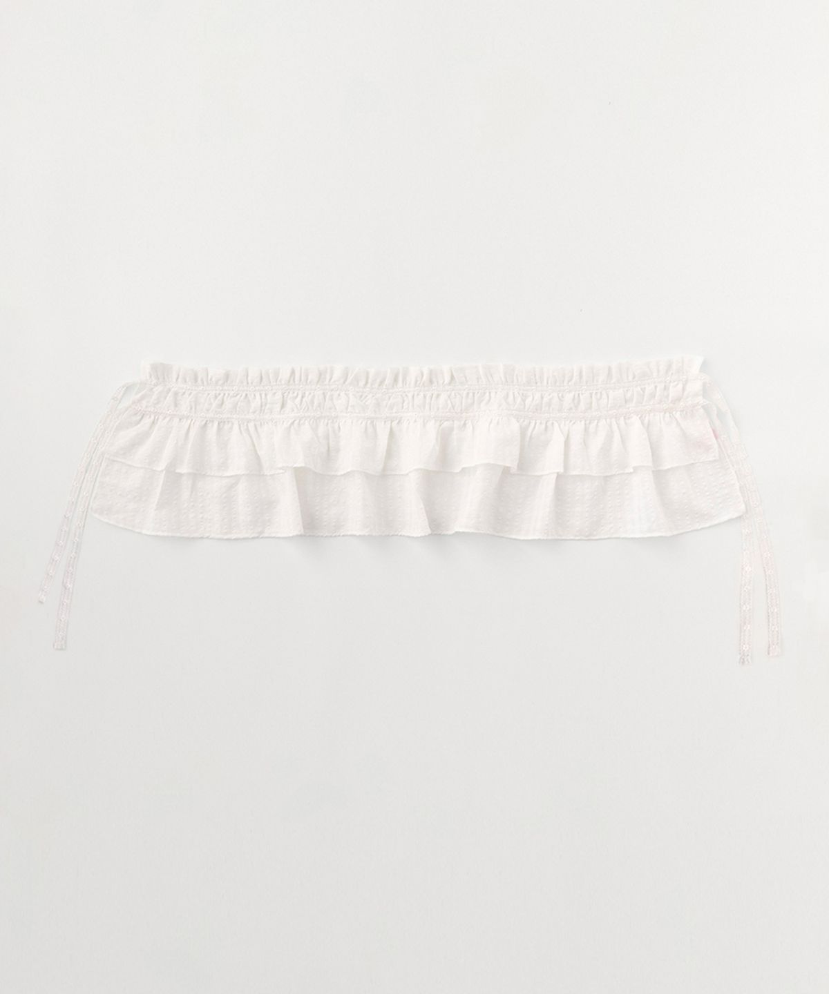 셀리테일즈(CELITAILS) CHECK SHIRRING WRAP SKIRT_IVORY
