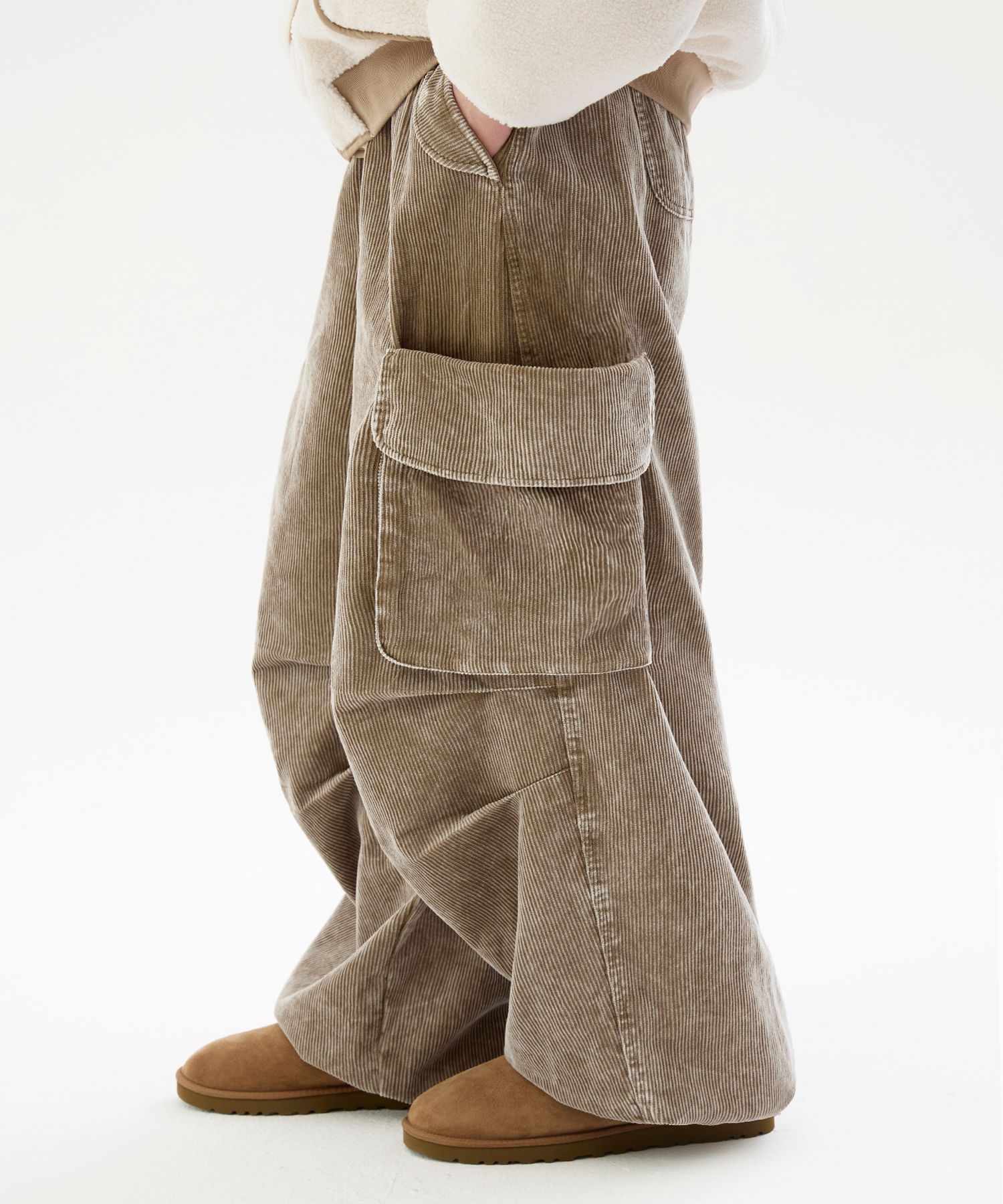 【NONCODE】Celon corduroy cargo pants KP 064 KIDS CORDUROY CARGO PANTS– Desince