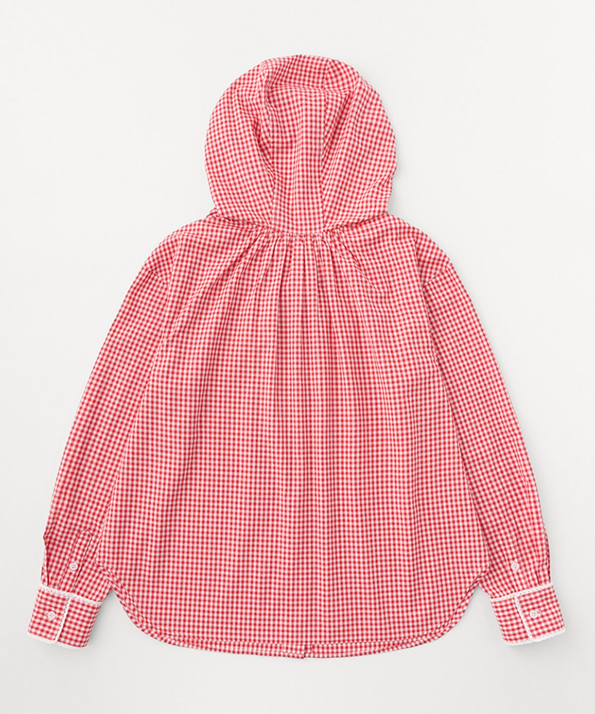 셀리테일즈(CELITAILS) CHECK HOODIE SHIRT_RED