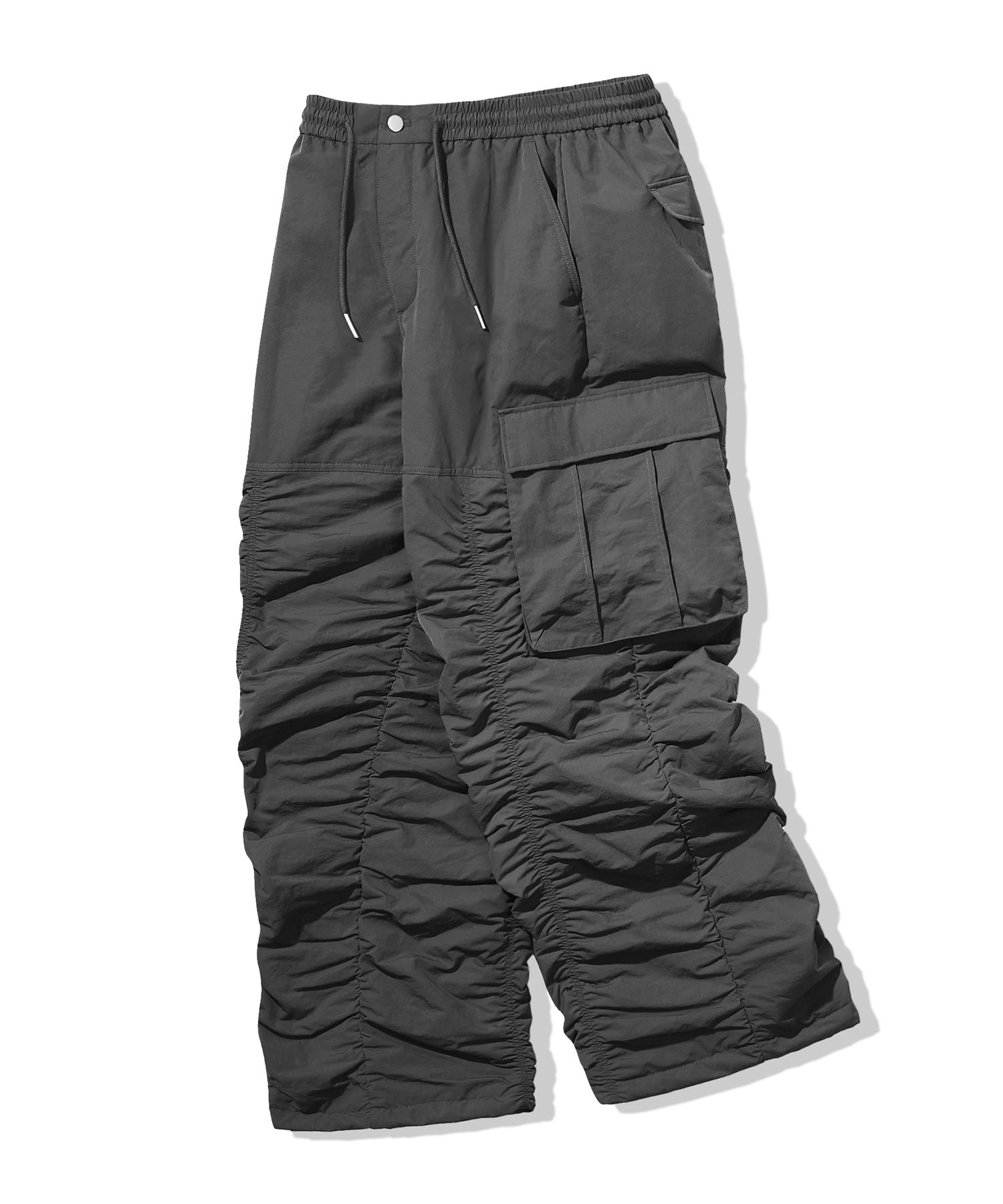 【U LAN】Uni Shirring Wide Cargo Pants Wide Parachute Cargo Pants | UNIQLO US