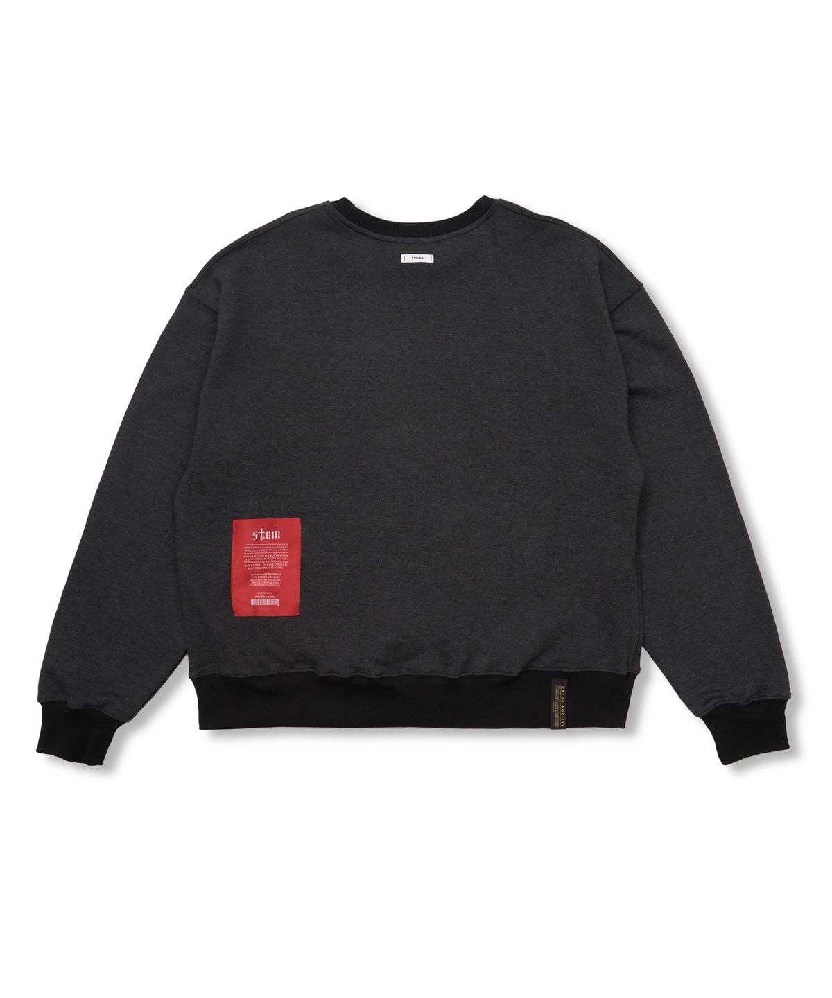 스티그마(STIGMA) Fame Oversized Crewneck Charcoal