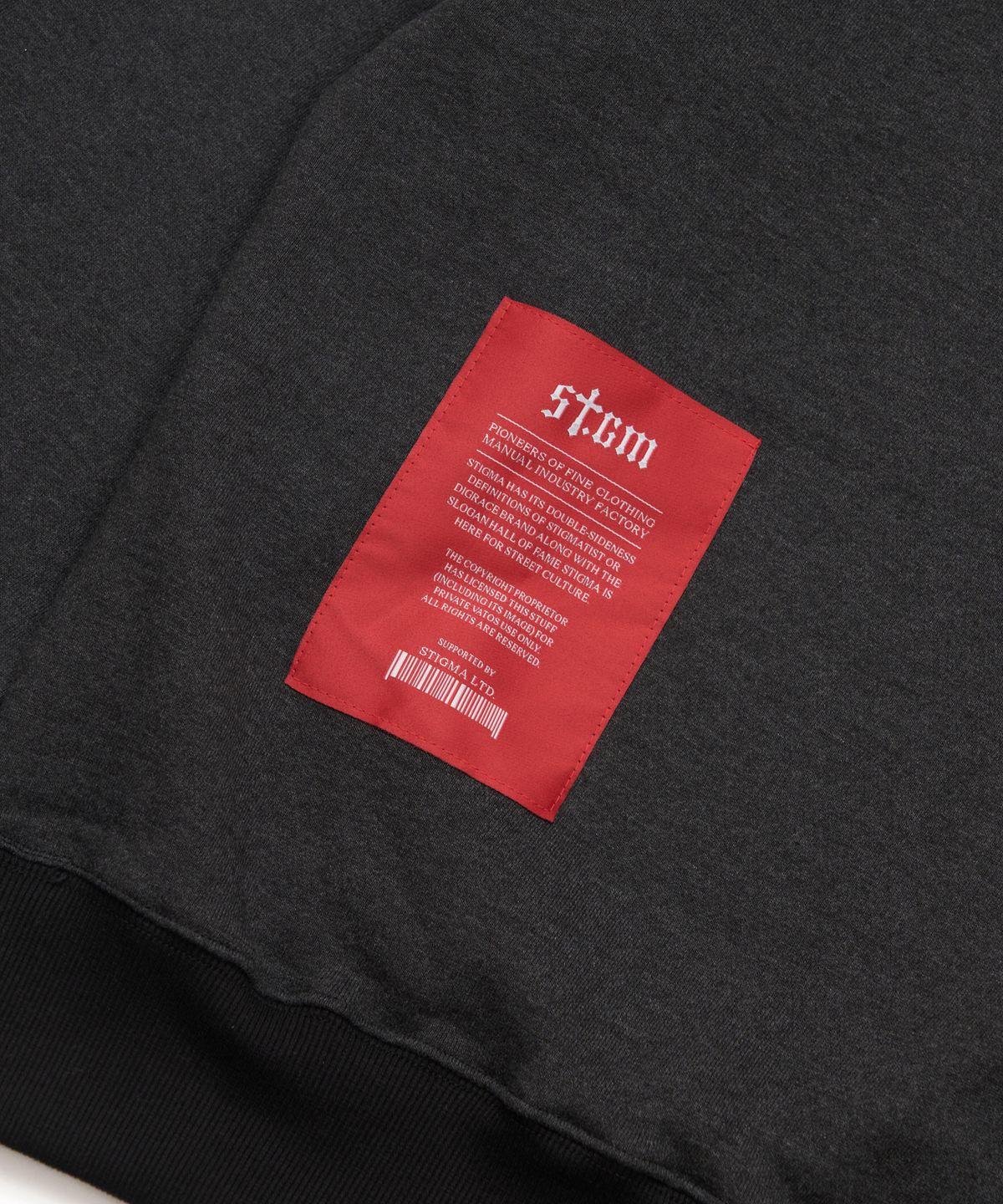 스티그마(STIGMA) Fame Oversized Crewneck Charcoal