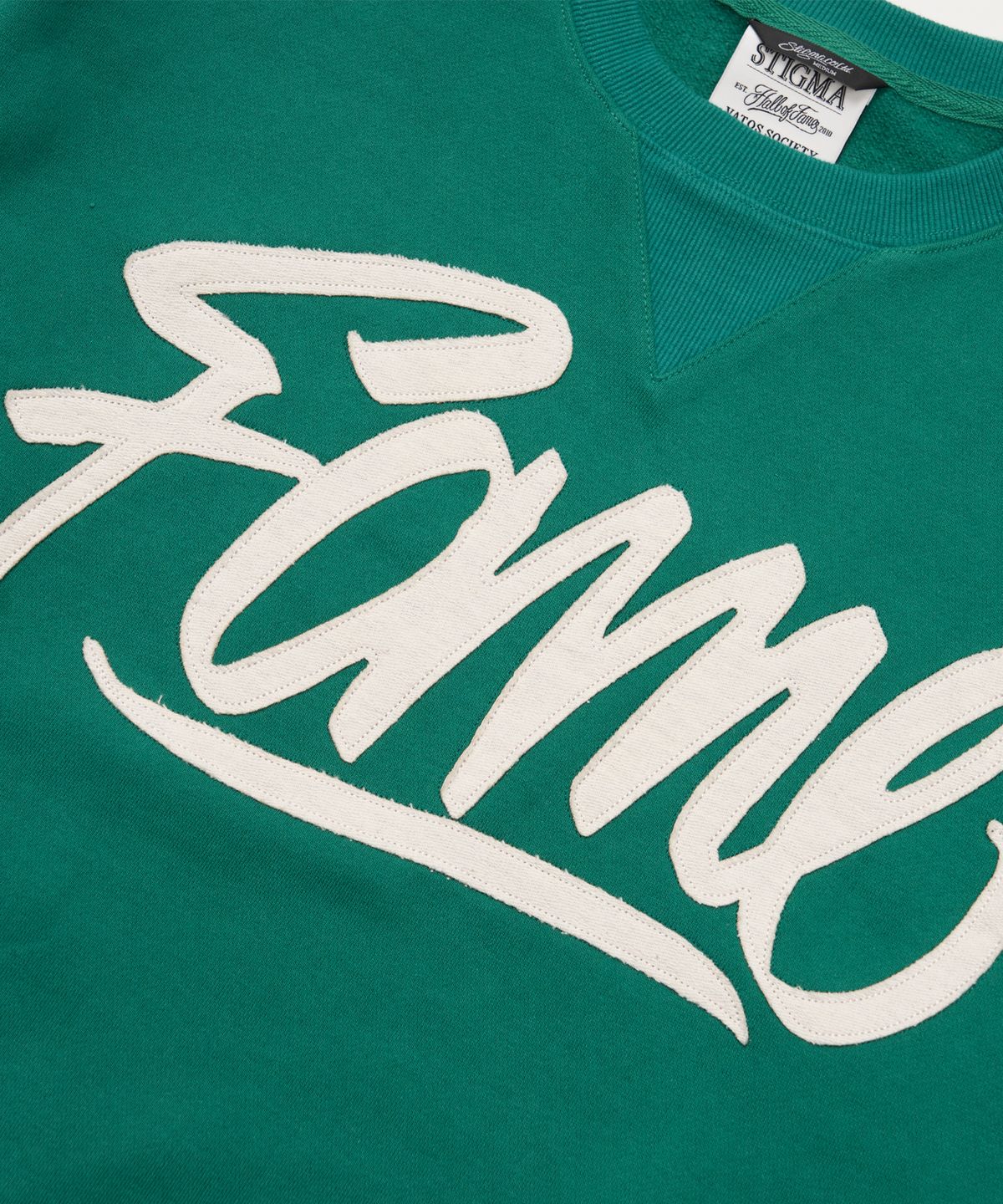 스티그마(STIGMA) Fame Oversized Crewneck Green