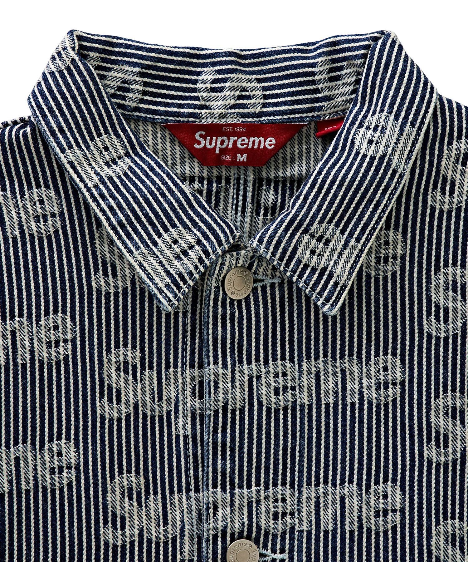 MUSINSA RAFFLE | Supreme Denim Chore Trucker Jacket Stripe