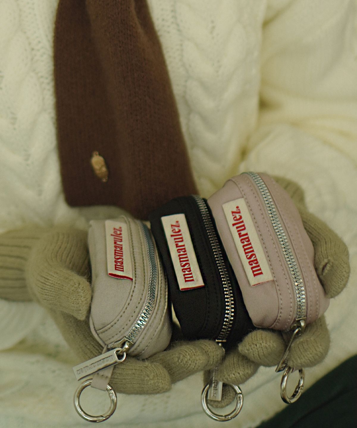 마스마룰즈(MASMARULEZ) 180도 Micro hapoom pouch keyring_6colors