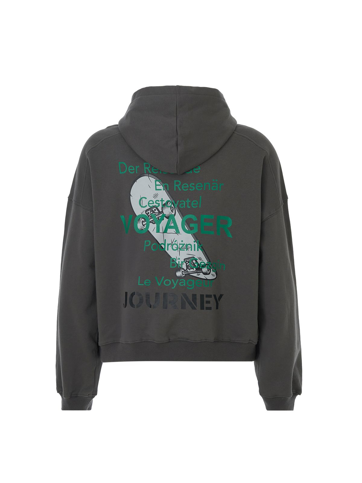템푸스스튜디오(TEMPUS STUDIO) RELAXED SKATE BOARD HOODIE [Grey]
