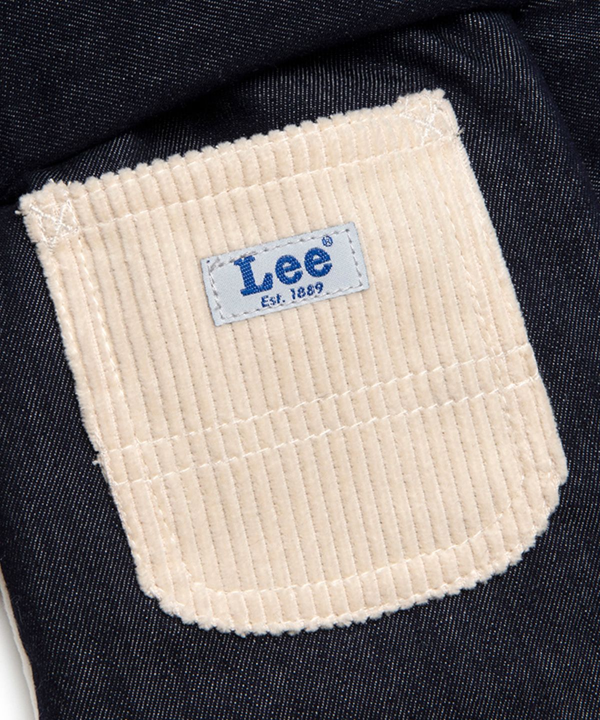 리 키즈(LEE KIDS) 데님 패딩 머플러 인디고미디움 LK2404MU04IM