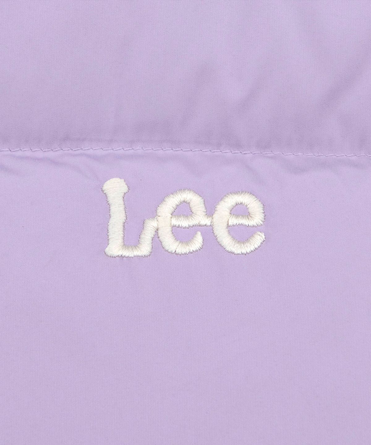 리 키즈(LEE KIDS) 트위치 로고 레귤러핏 숏푸퍼 덕다운 숏패딩 라벤더 LK2404DP01LV