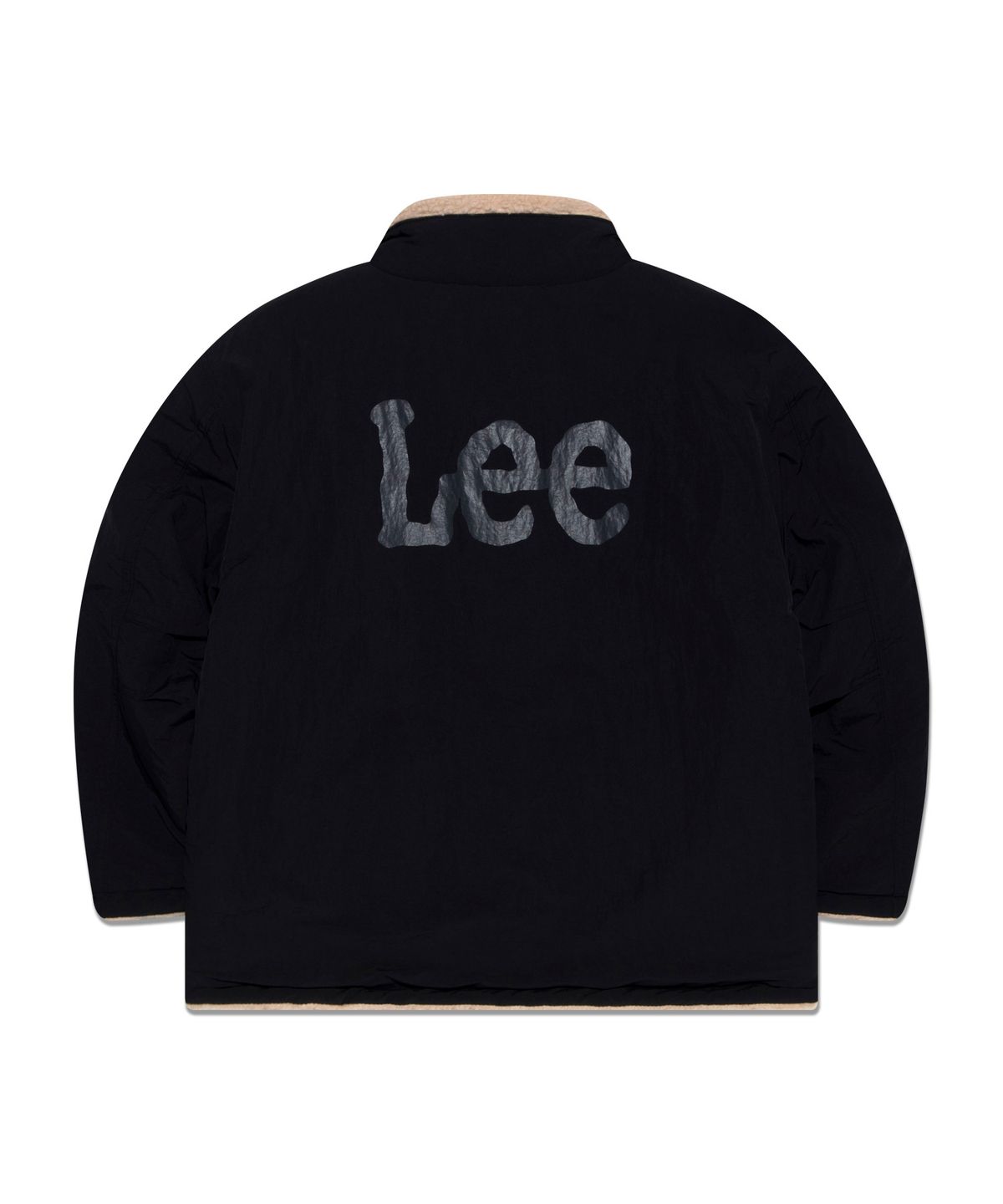 리 키즈(LEE KIDS) 리버서블 오버핏 쉐르파 점퍼 블랙 LK2404JU02BK