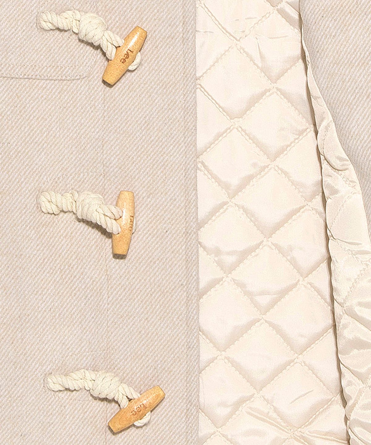 리 키즈(LEE KIDS) 울 후드 레귤러핏 크롭 더플 코트 베이지 LK2404CT70BE
