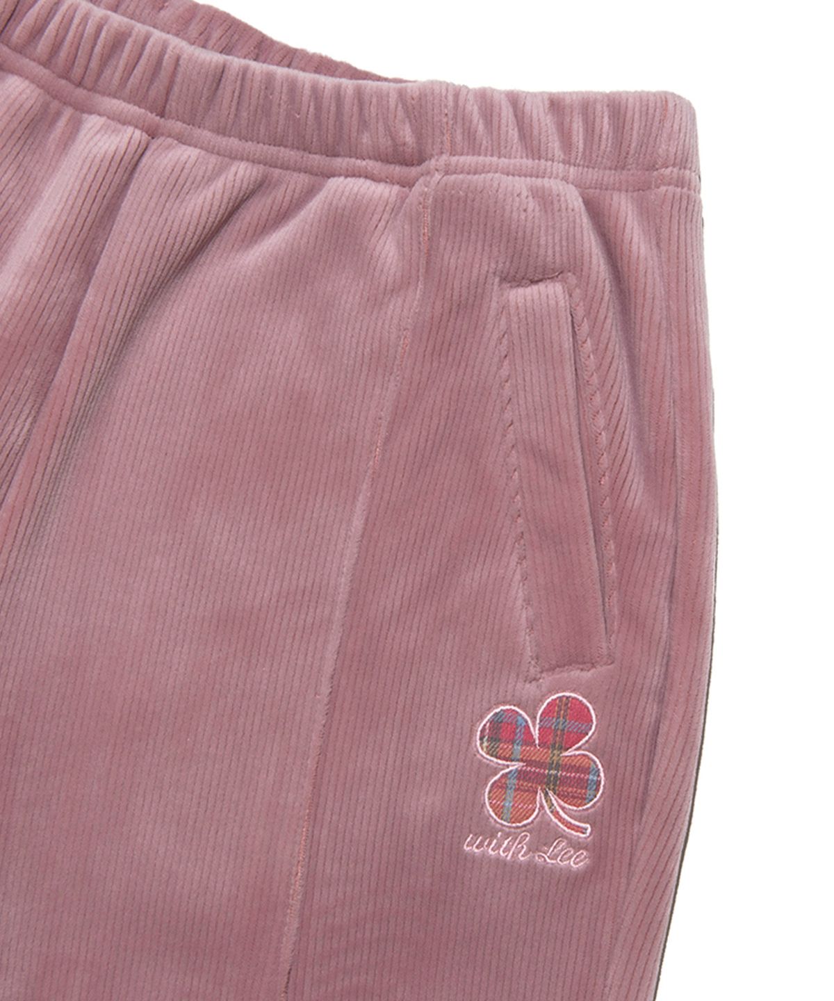 리 키즈(LEE KIDS) 벨로아 골지 루즈핏 조거팬츠 퍼플 LK2404JP72PU