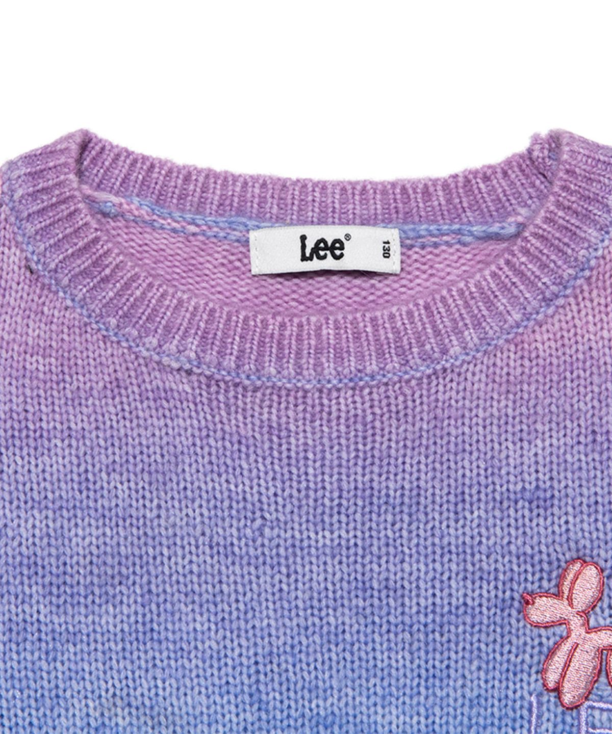 리 키즈(LEE KIDS) 그라데이션 레귤러핏 풀오버 퍼플 LK2404KT75PU