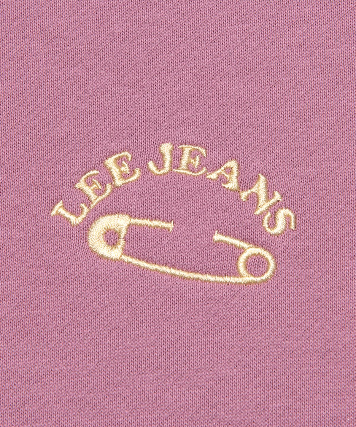 리 키즈(LEE KIDS) 빅카라 자수 기모 오버핏 스웨트셔츠 퍼플 LK2404CR70PU