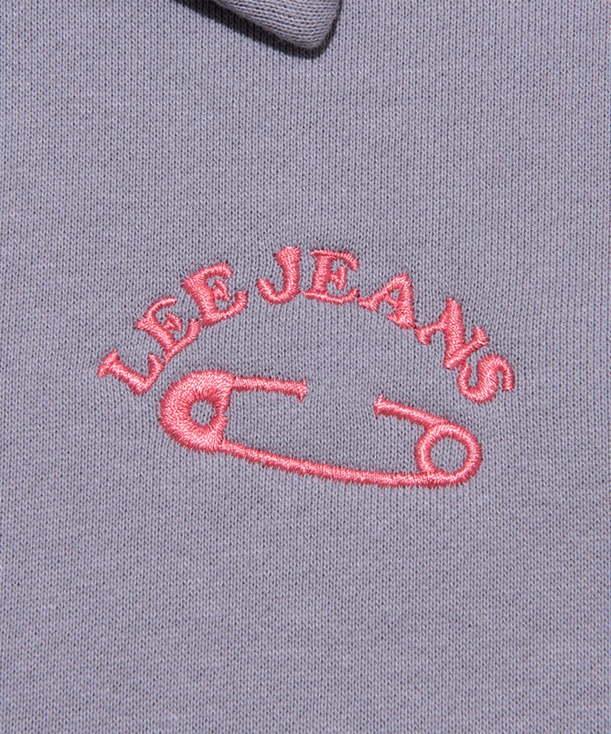리 키즈(LEE KIDS) 빅카라 자수 기모 오버핏 스웨트셔츠 블루 LK2404CR70BL