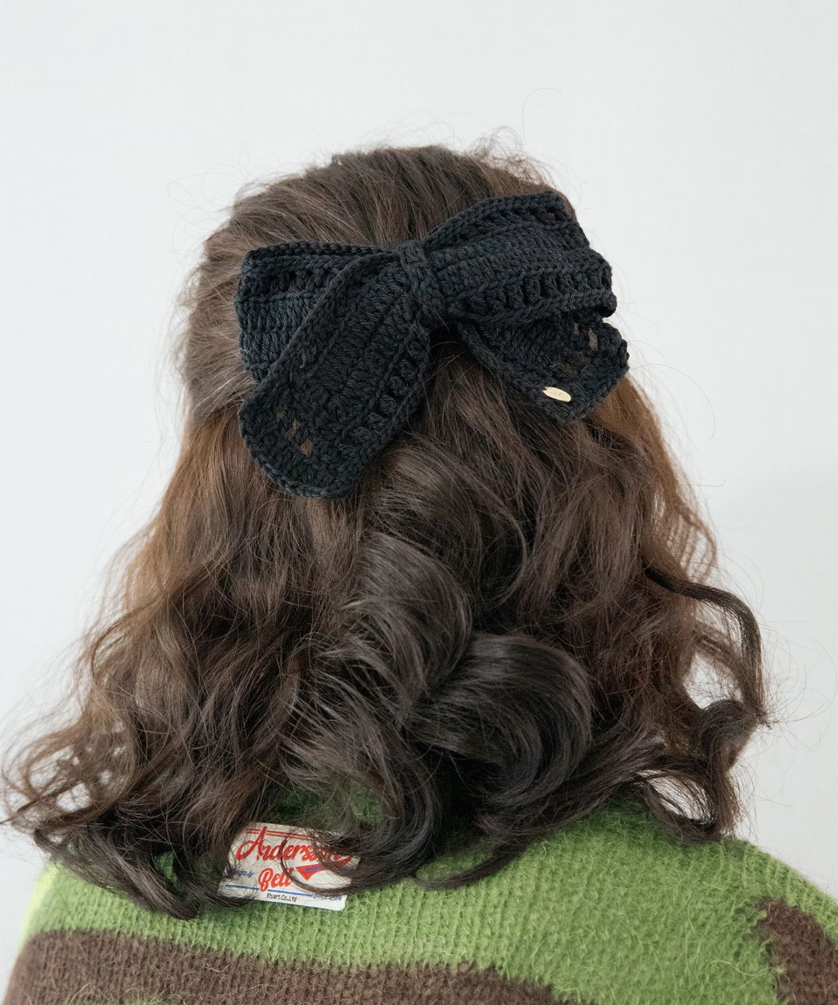 메리모티브(MERRYMOTIVE) Special crochet knitted ribbon hairpin (4colors)