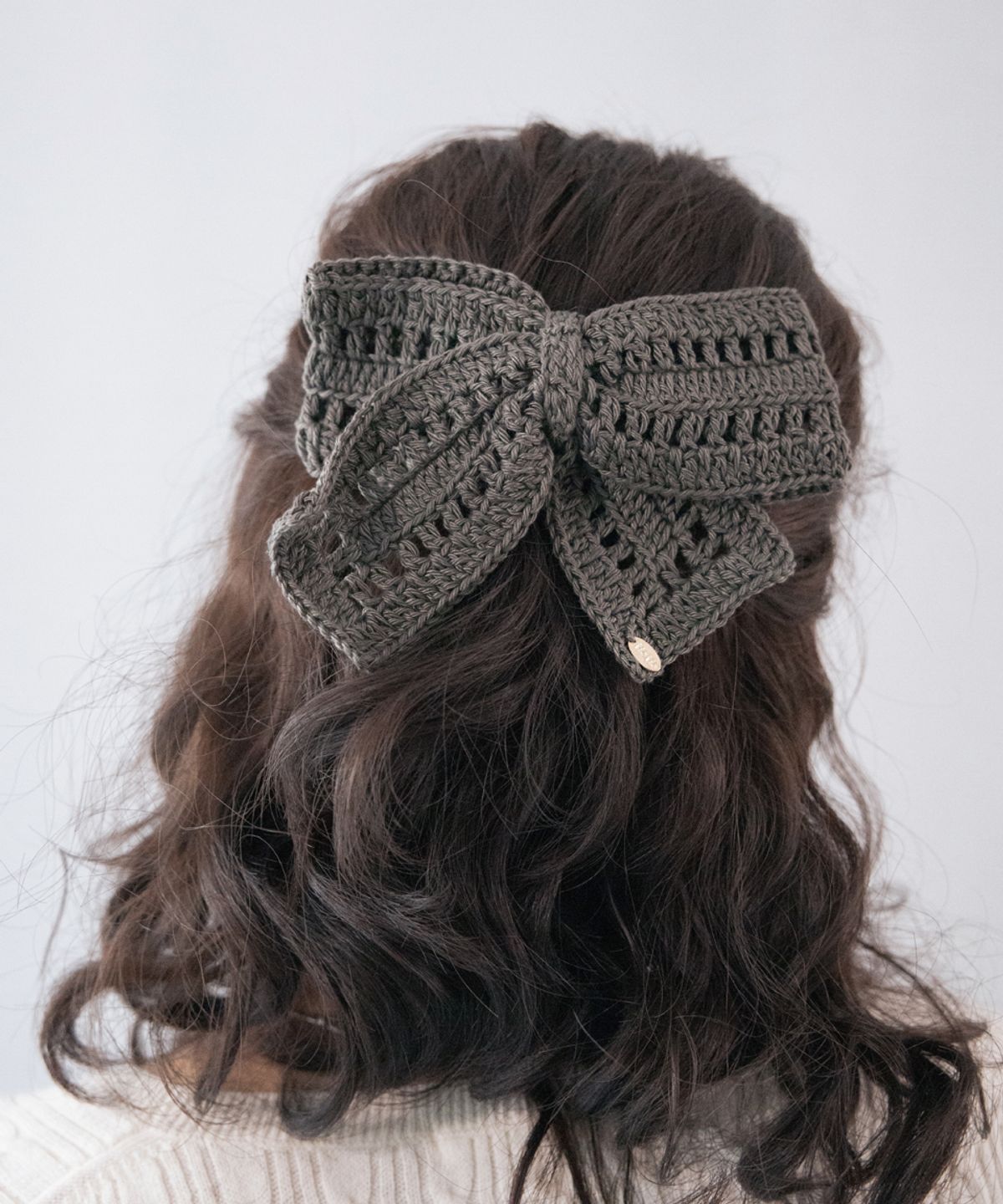 메리모티브(MERRYMOTIVE) Special crochet knitted ribbon hairpin (4colors)