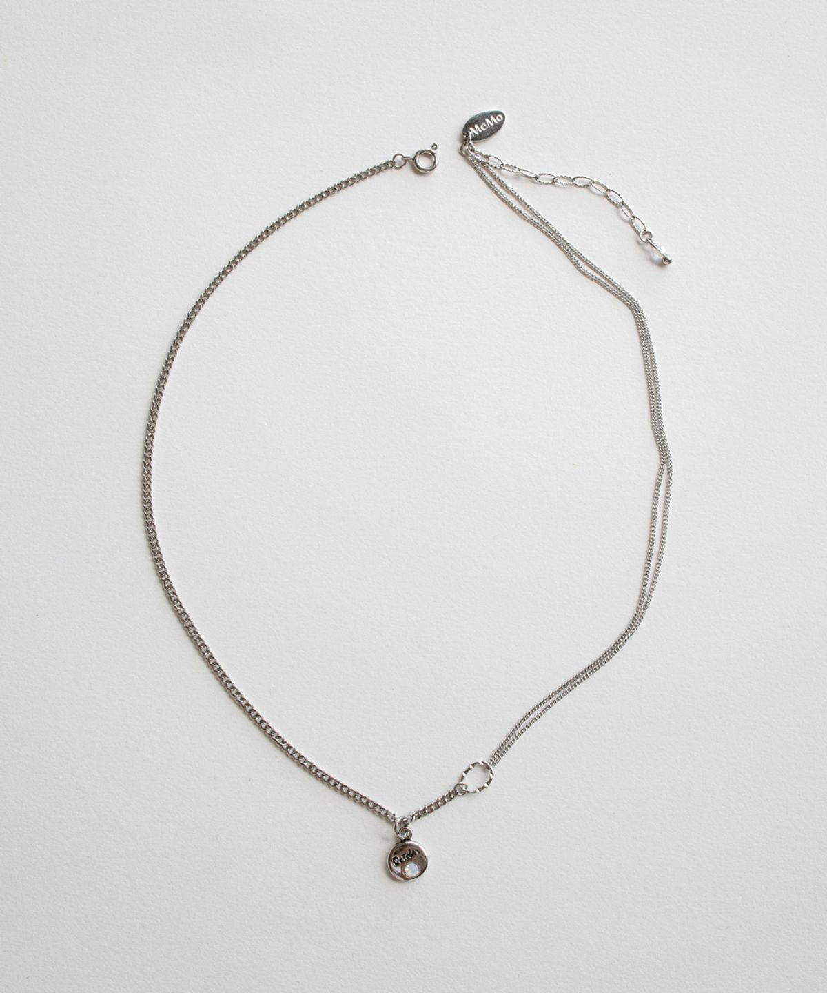 메리모티브(MERRYMOTIVE) Birth stone pendant mix chain necklace (12type)