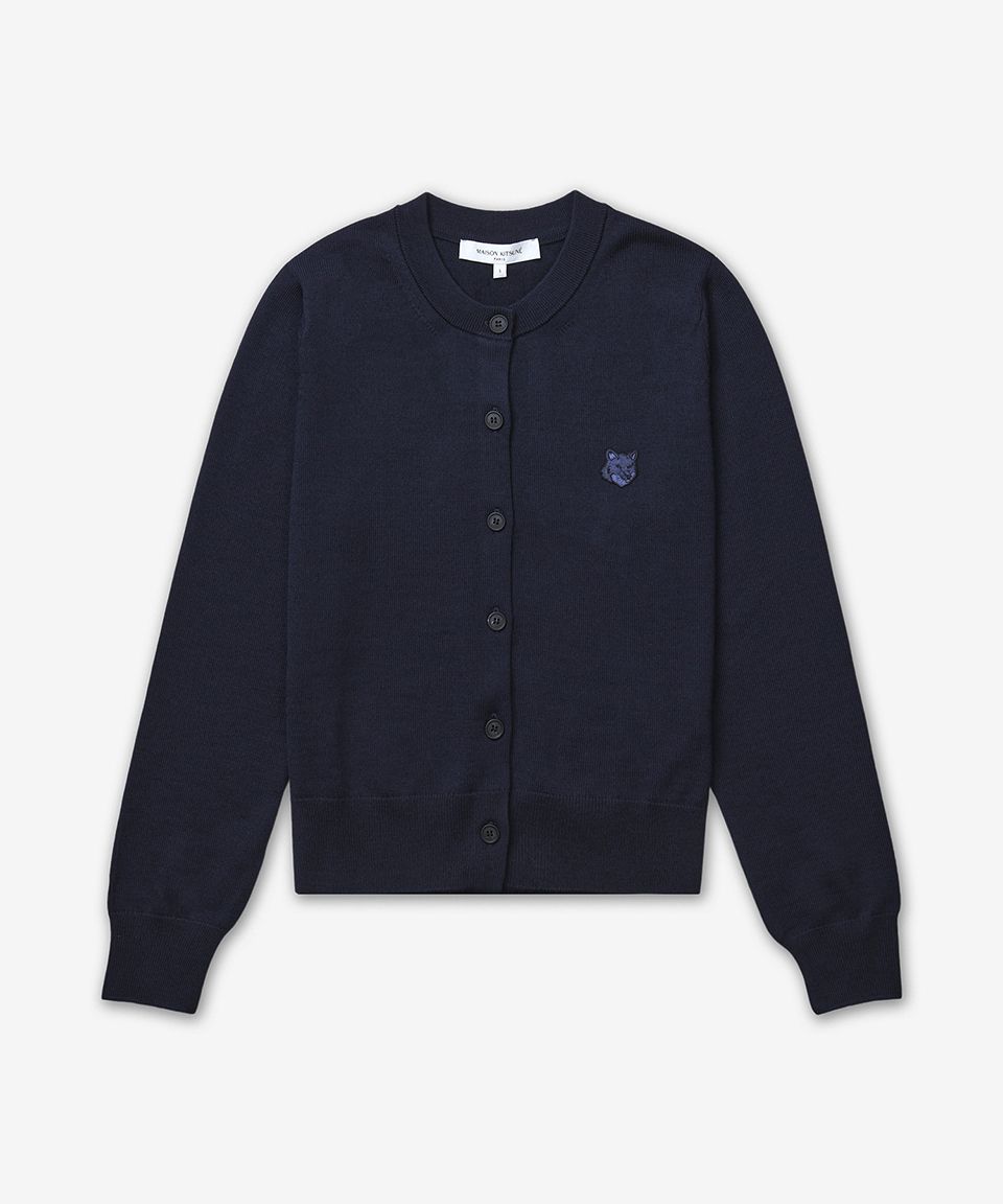 トップス Rencontrant blue fox lamb cardigan M BLK Blue Cropped Collared Cardigan - RachelAntonoff.com