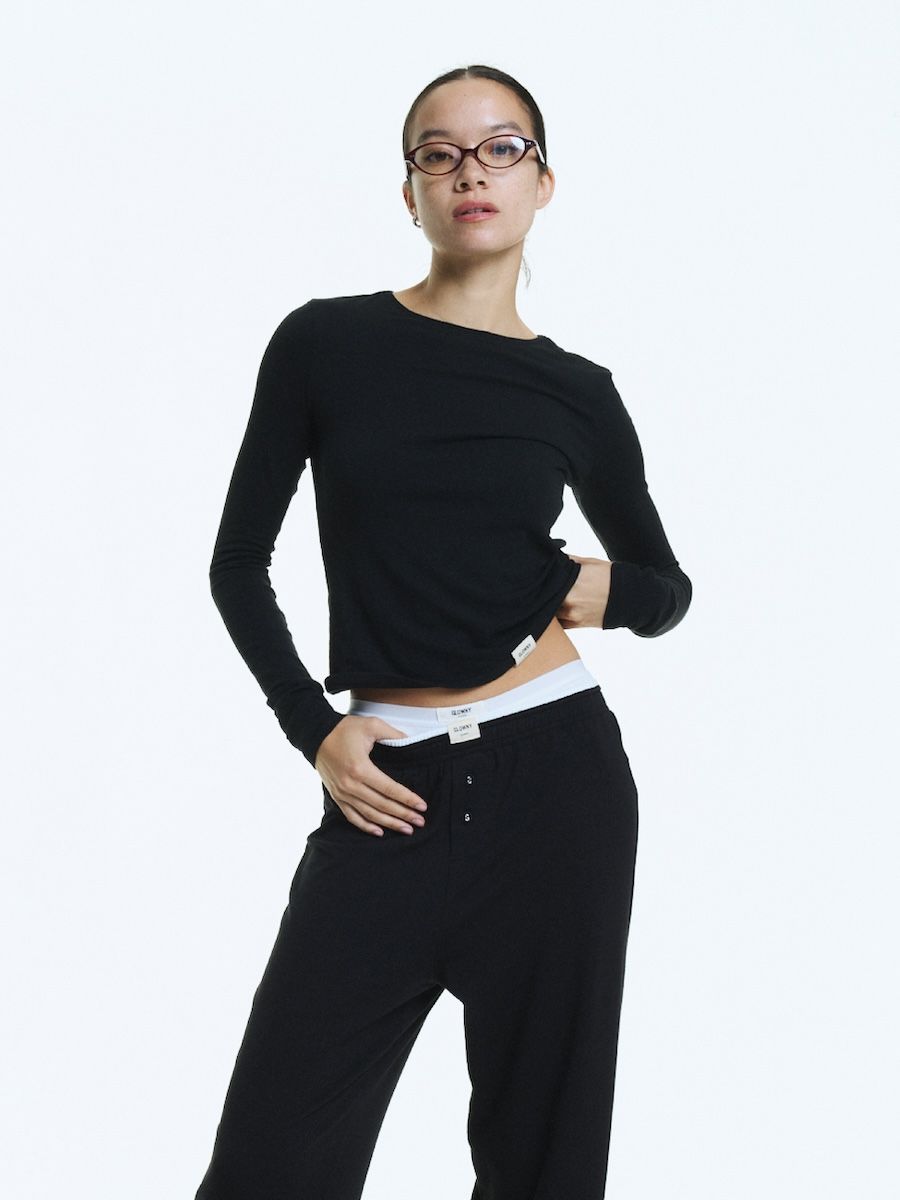 ★GLOWNY★G MODAL LONG SLEEVE (BLACK)★正規品/韓国直送料込 MUSINSA | GLOWNY G MODAL LONG SLEEVE (BLACK)