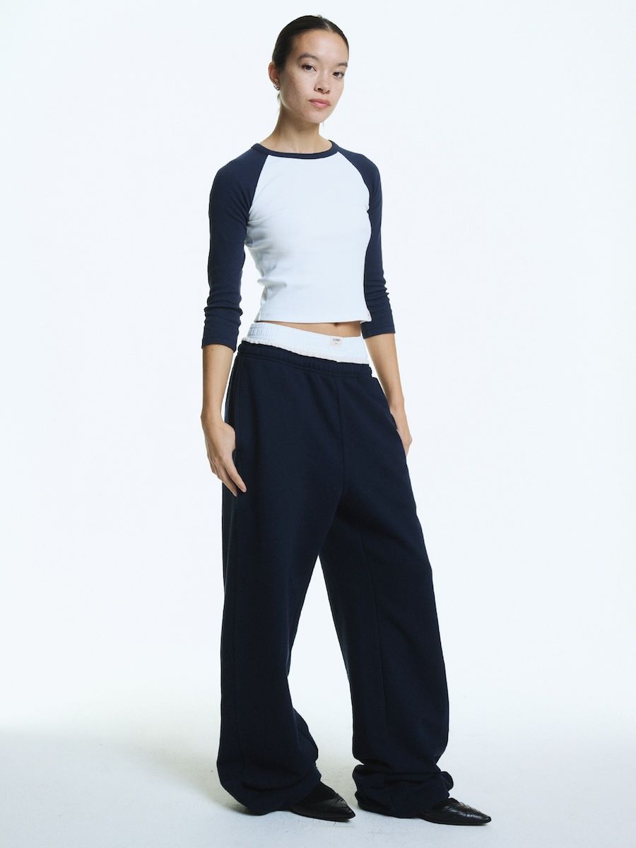 【GLOWNY】★韓国人気★ 3/4 G CONTRAST TEE ★ MUSINSA公式 | GLOWNY 3/4 G CONTRAST TEE (NAVY)