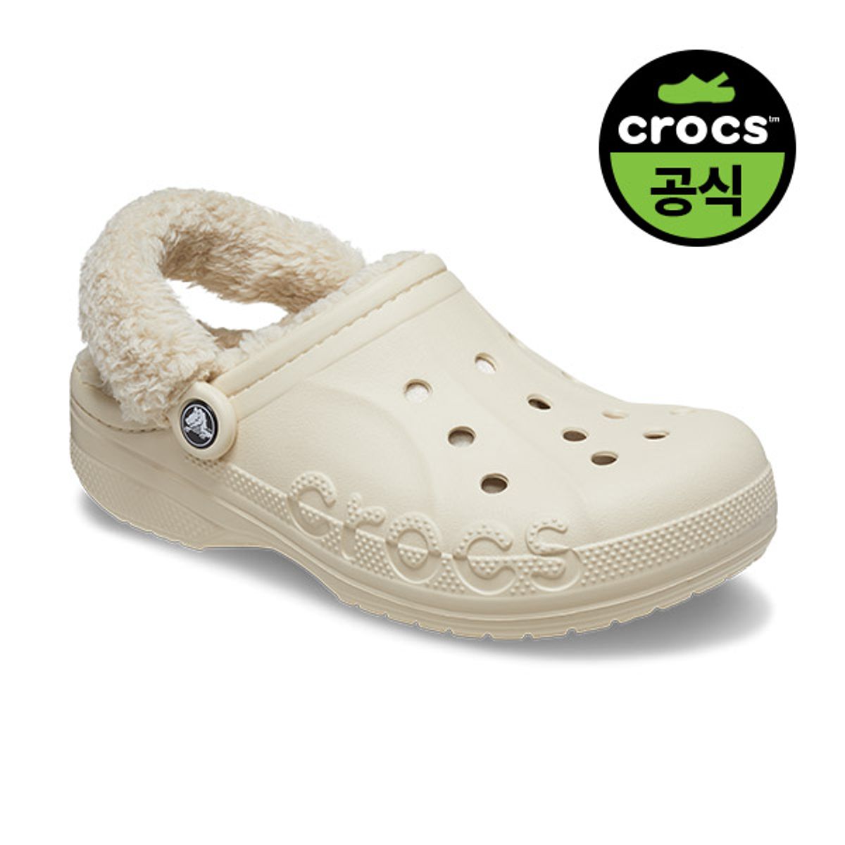 크록스(CROCS) 공용 바야 라인드 퍼즈 스트랩 클로그 WWT (24FUCL206633)