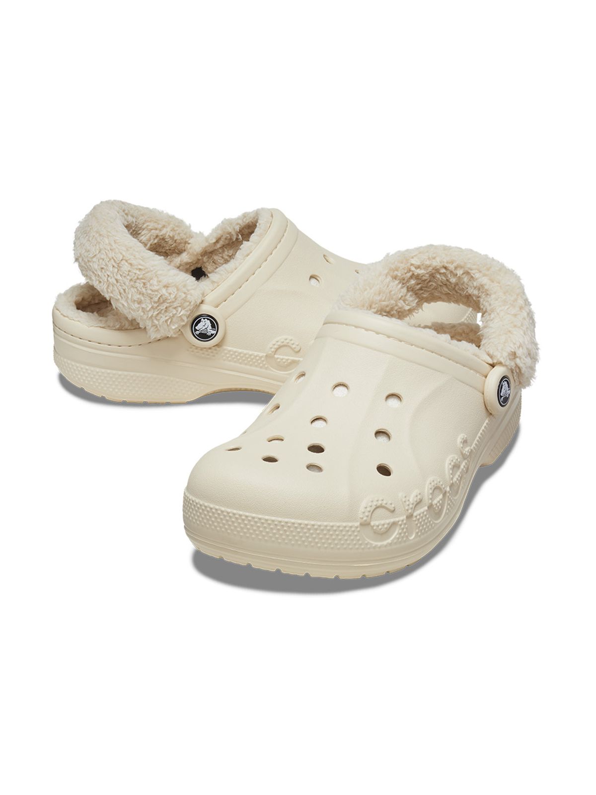 크록스(CROCS) 공용 바야 라인드 퍼즈 스트랩 클로그 WWT (24FUCL206633)