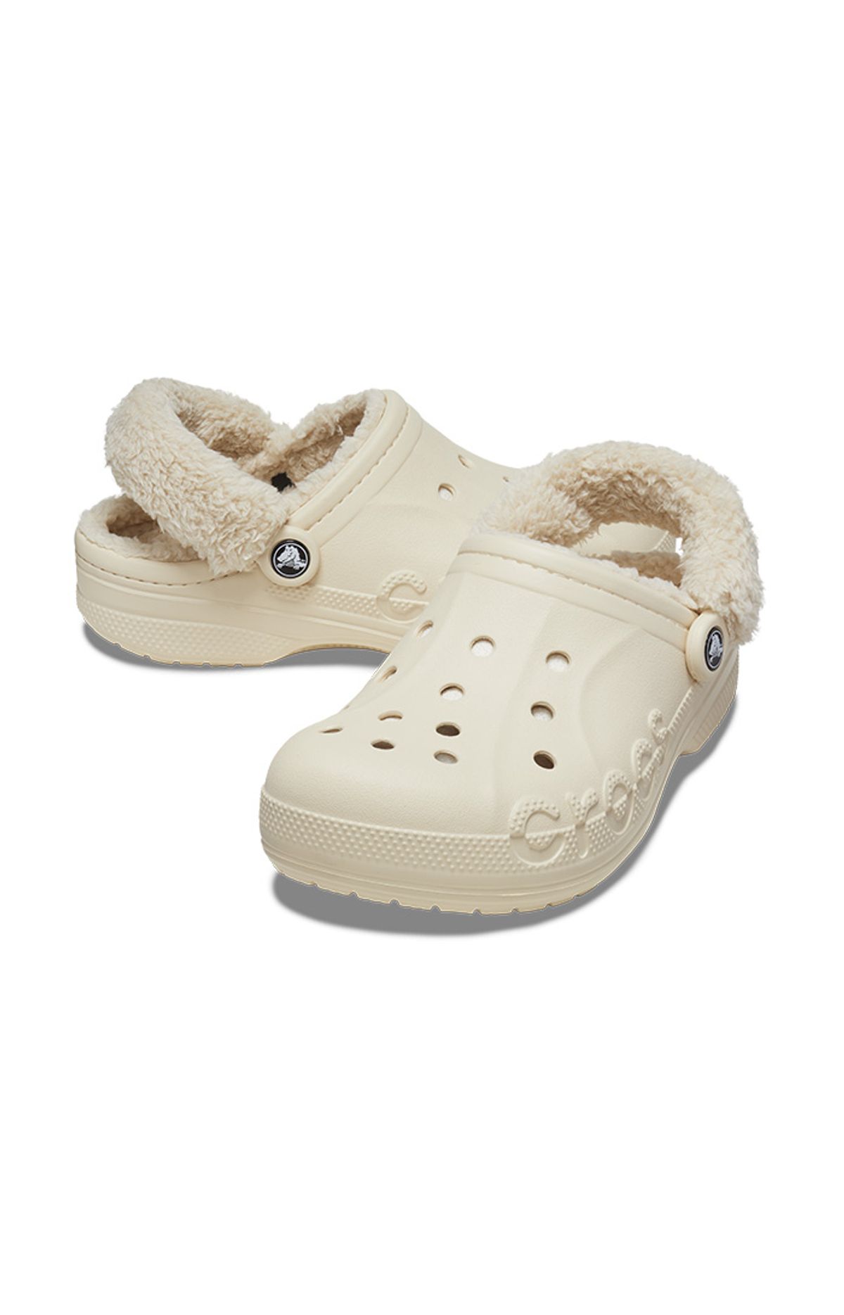 크록스(CROCS) 공용 바야 라인드 퍼즈 스트랩 클로그 WWT (24FUCL206633)