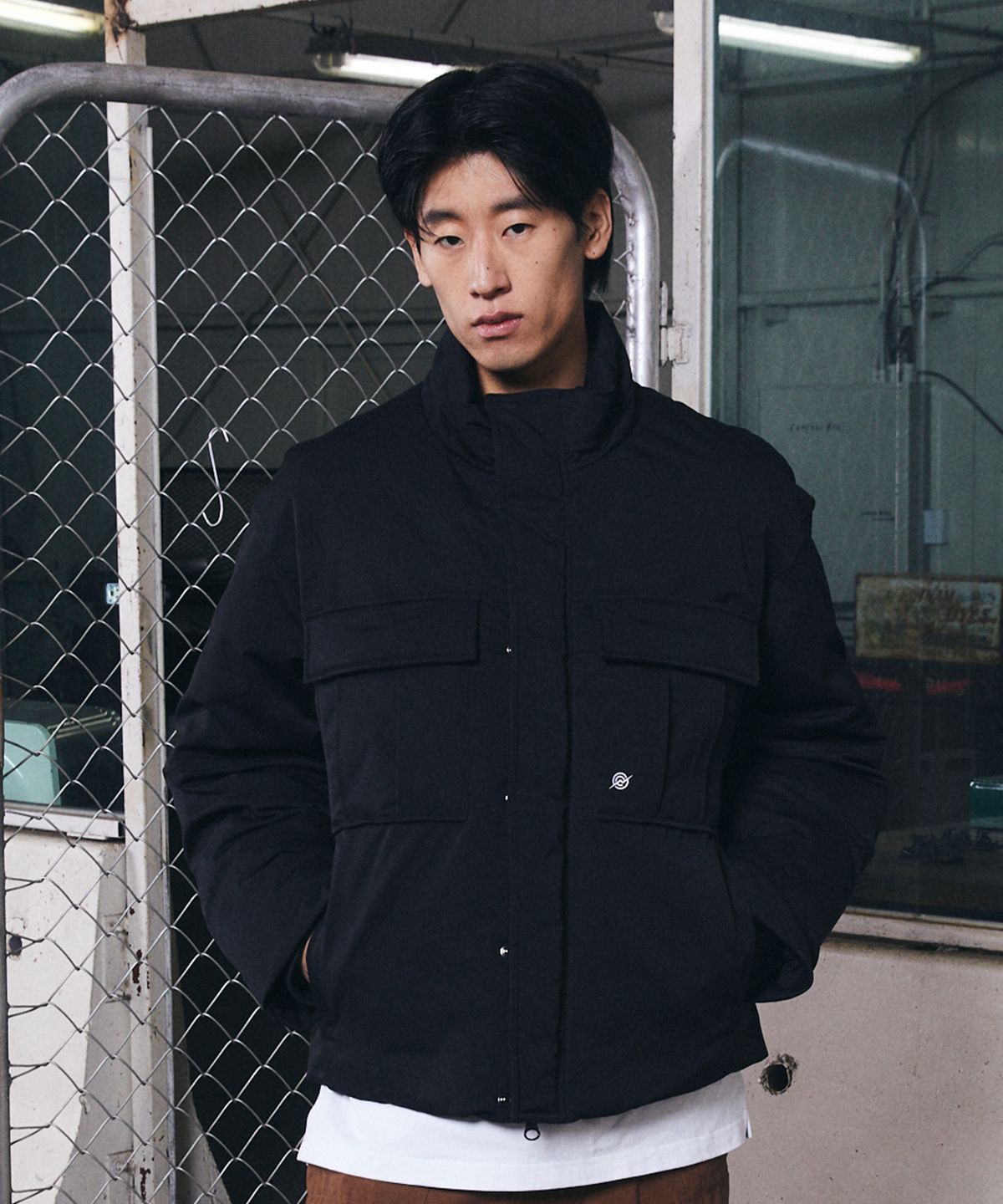 칼라파타르(KALAPATTHAR) Poly Cotton Insulation Short-Jacket - BLACK