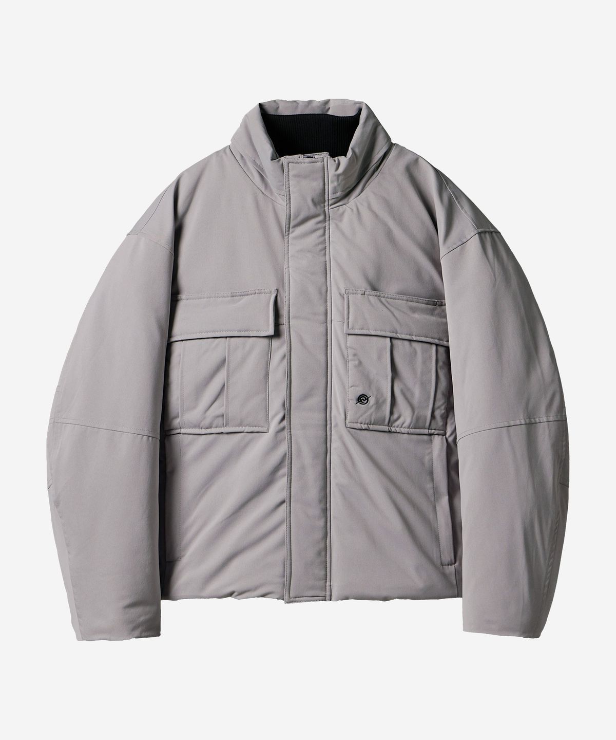 칼라파타르(KALAPATTHAR) Poly Cotton Insulation Short-Jacket - GREY