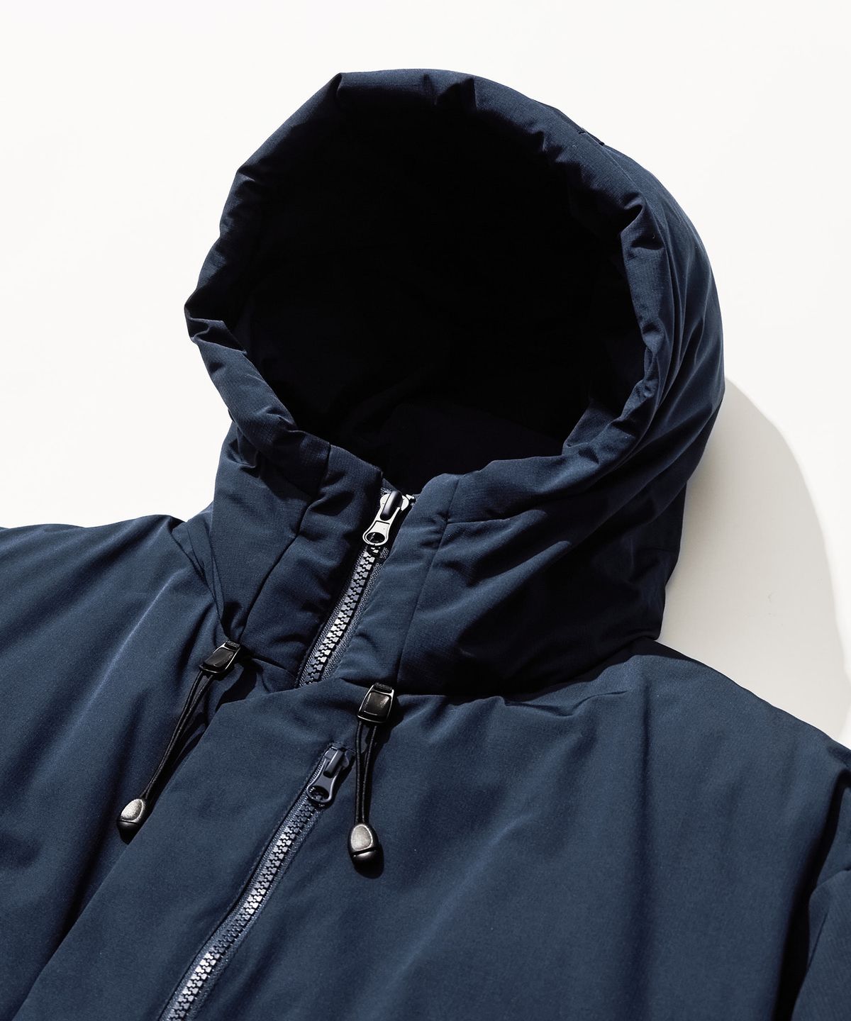 칼라파타르(KALAPATTHAR) Poly Cotton RIB Insulation Short-Jacket - NAVY