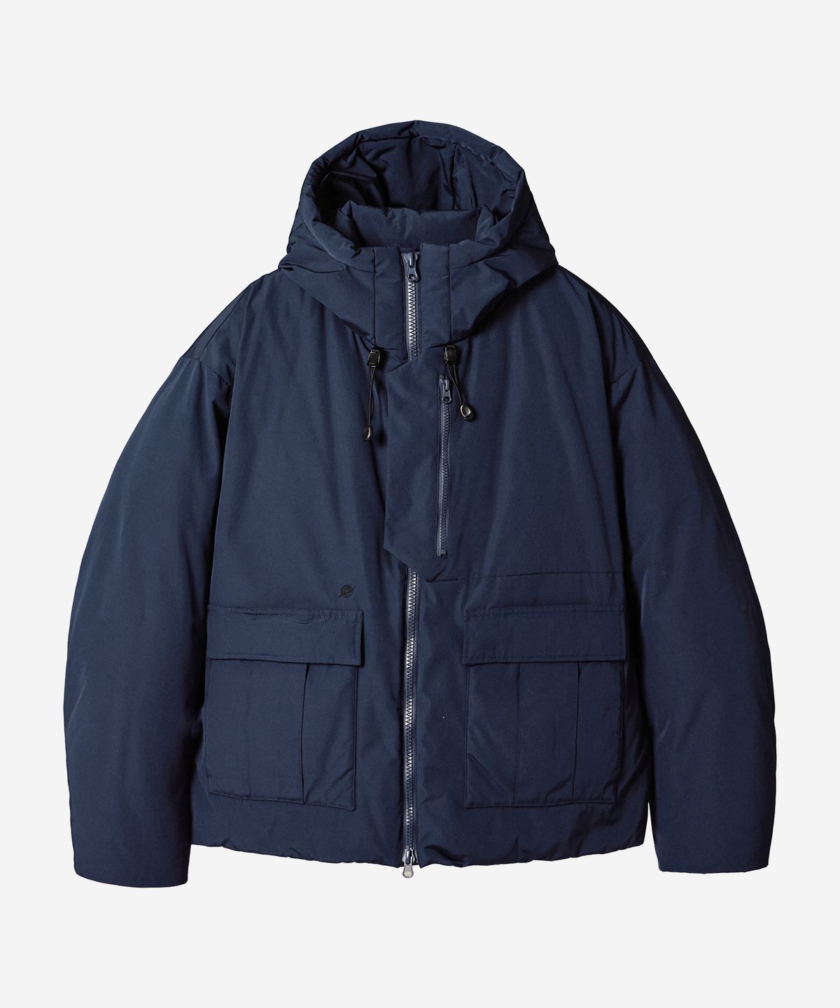 칼라파타르(KALAPATTHAR) Poly Cotton RIB Insulation Short-Jacket - NAVY