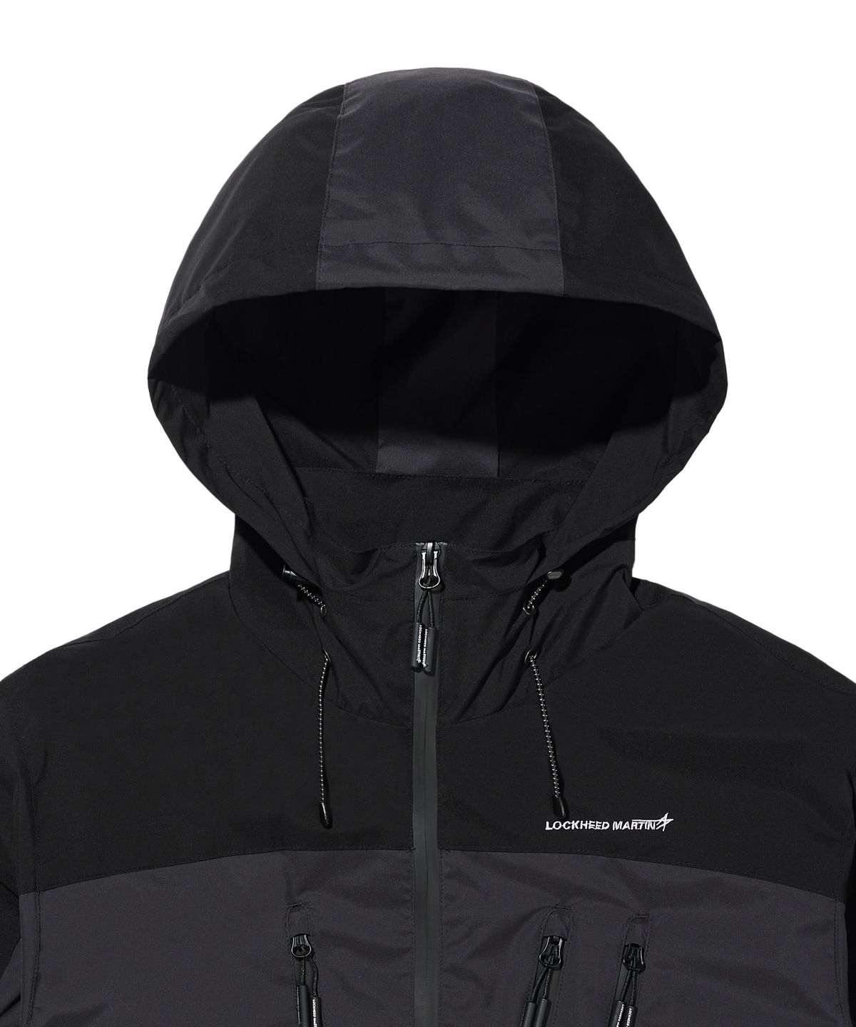 록히드마틴(LOCKHEED MARTIN) LM COLOR BLOCK SHIELD SHELL JACKET (BLACK)