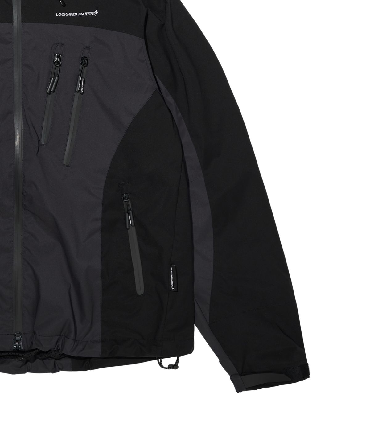 록히드마틴(LOCKHEED MARTIN) LM COLOR BLOCK SHIELD SHELL JACKET (BLACK)