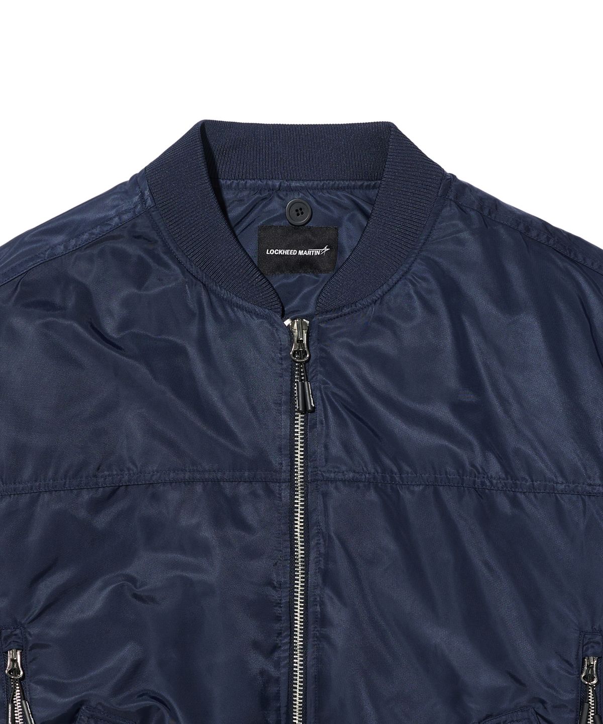 록히드마틴(LOCKHEED MARTIN) LM MULTI POCKET DOCKING HOOD BOMBER JACKET (NAVY)