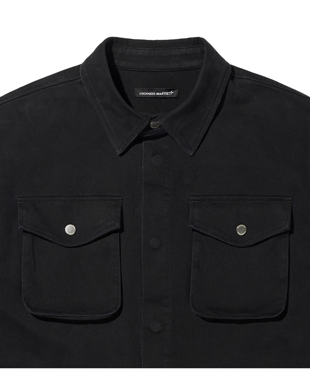 록히드마틴(LOCKHEED MARTIN) LM COTTON WASHING SHIRT JACKET (BLACK)