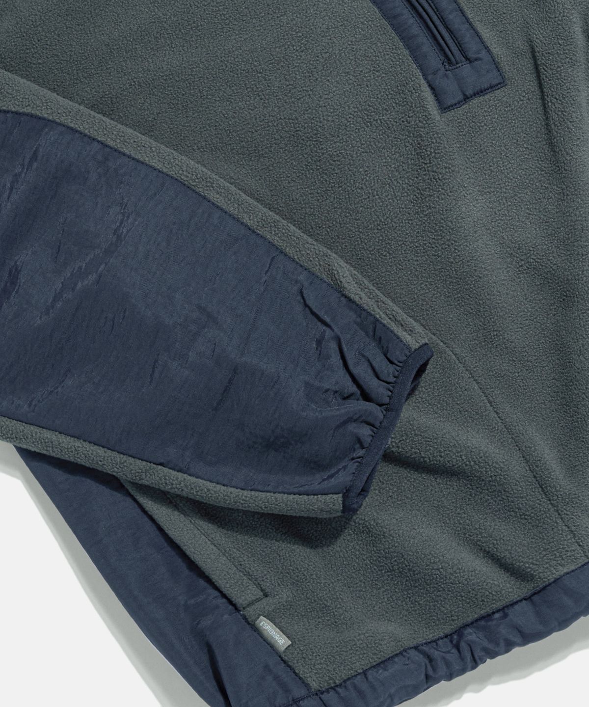 에스피오나지(ESPIONAGE) Expl. Fleece Pullover Anorak Charcoal Navy