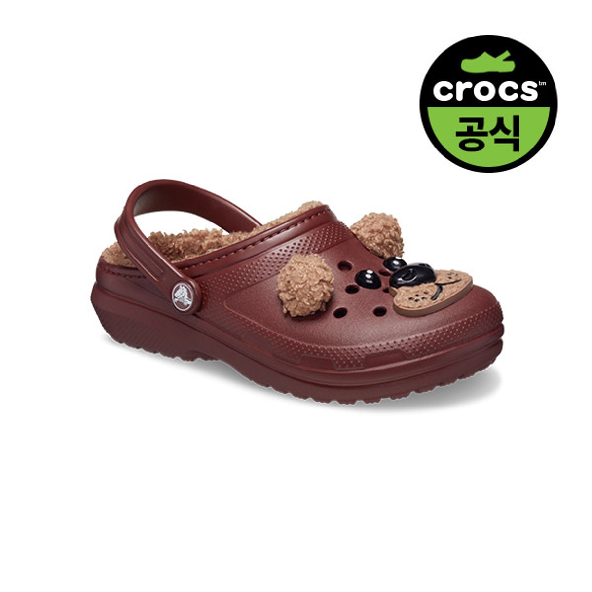 크록스키즈(CROCS KIDS) 키즈 클래식 라인드 아이엠 브라운 베어 클로그 DCL (24FKCL210399)