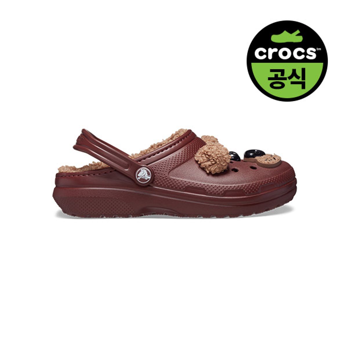 크록스키즈(CROCS KIDS) 키즈 클래식 라인드 아이엠 브라운 베어 클로그 DCL (24FKCL210399)