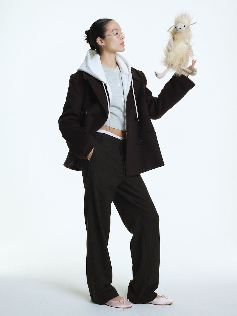 ★24-25AW新作★glowny★G STRAIGHT WOOL PANTS ☆24-25AW新作☆glowny☆G STRAIGHT WOOL PANTS (GLOWNY/パンツ