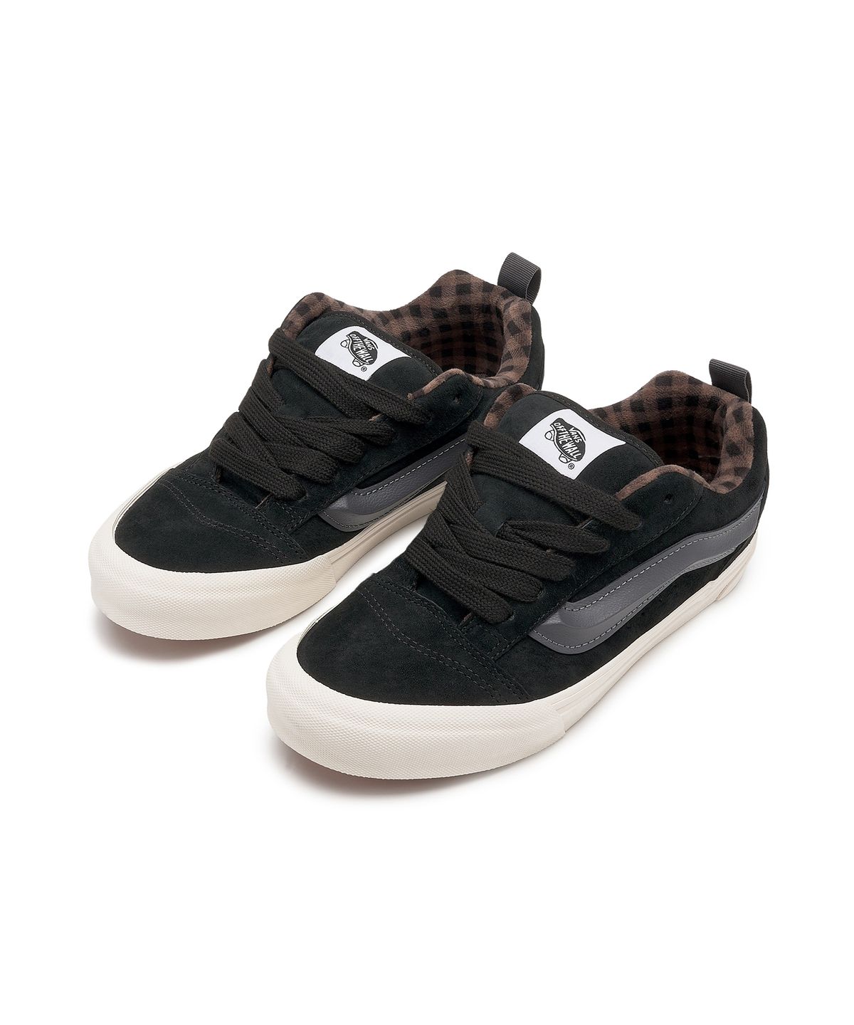 반스(VANS) 뉴스쿨 - (피그 스웨이드) 플레이드 그레이:블랙 / VN000CS02391