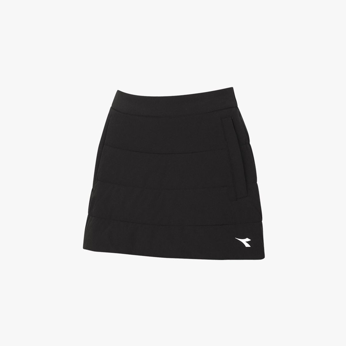 디아도라(diadora) 스트레치 패딩 스커트 BLACK