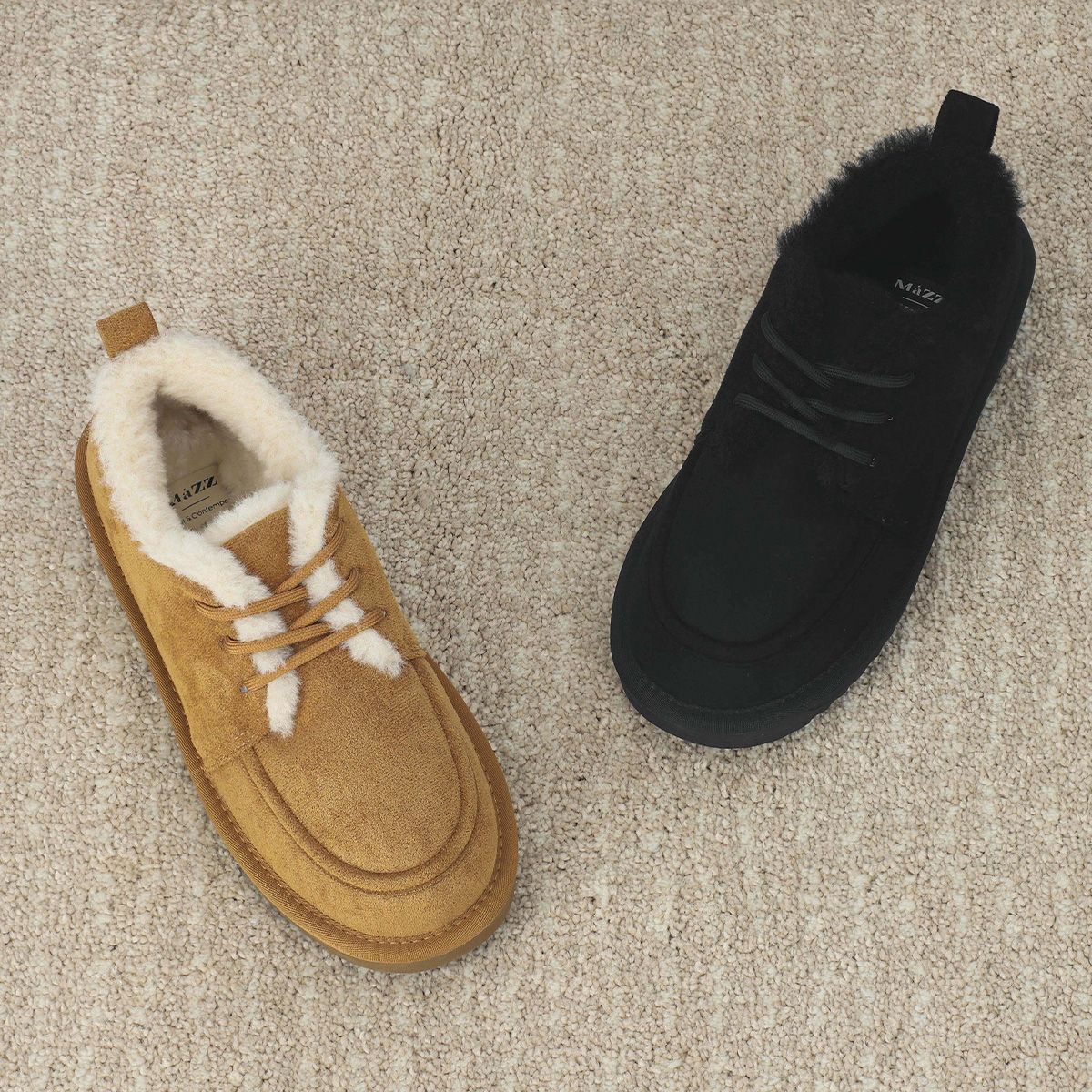 엘칸토(ELCANTO) 마쯔 여성 스웨이드 트리밍 방한화 2.5cm LCWC04M44V